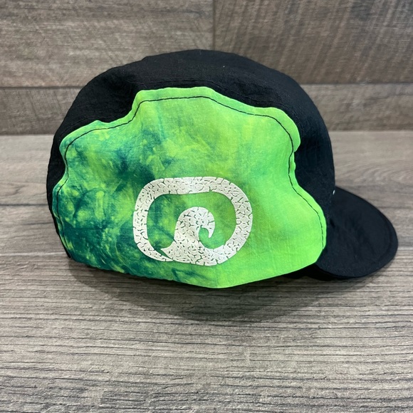 Vintage Cycling Hat Cap Retro Wave Florida 80s Black Green Sport Gear Taiwan ROC - Picture 5 of 8